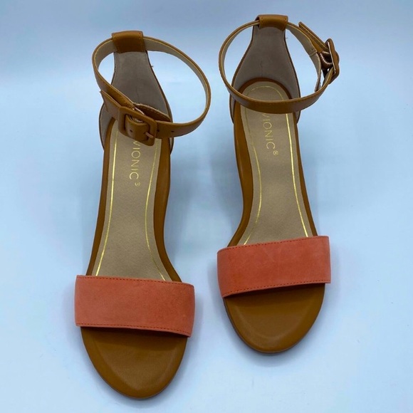 Vionic Shoes - Vionic Papaya Rosie Nat Heeled Sandals